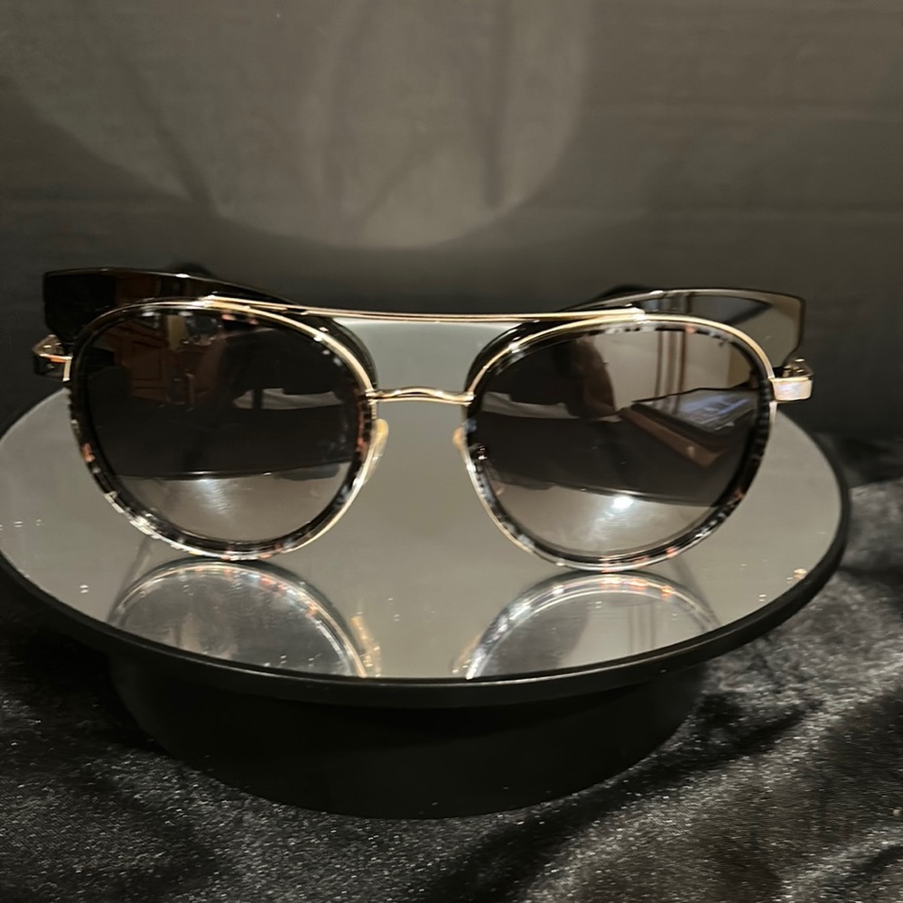 Etro EUC Black and Gold Stylish Sunglasses without case